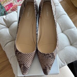Calvin Klein Snakeskin Pattern Heels
